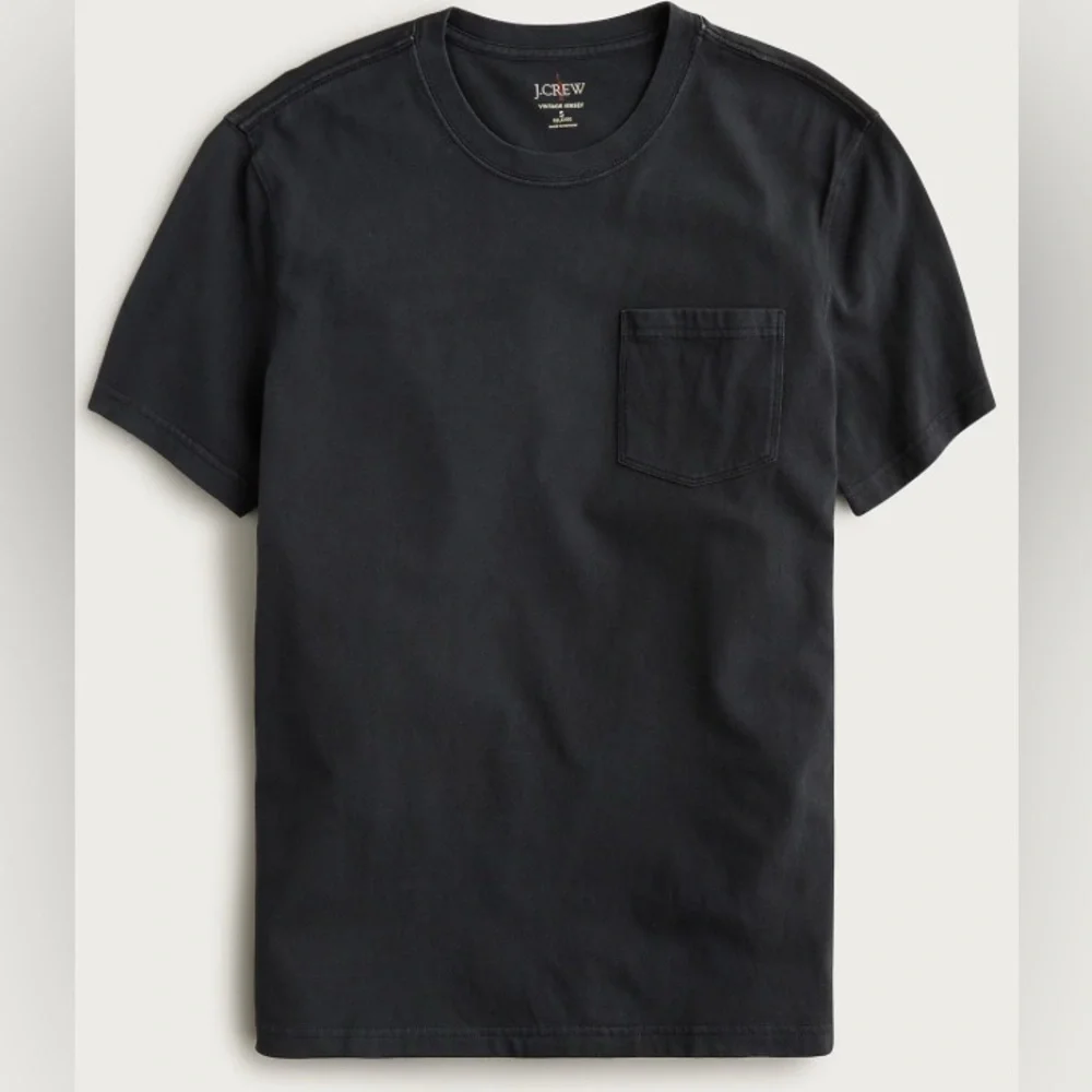 J. Crew - NEW - Garment-dyed Men's Black Short Sleeve Tee